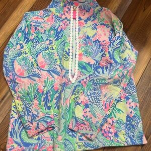 Lilly Pulitzer 1/4 zip sweater